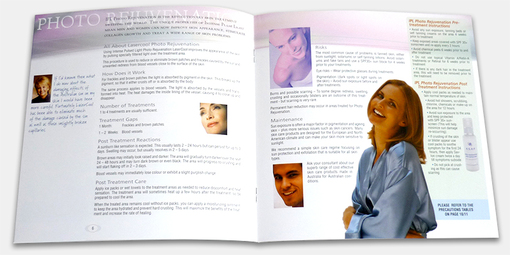 Brochure design for health and beauty
