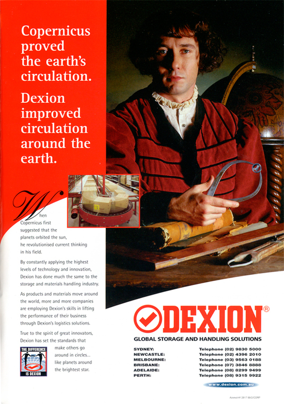 Design and art direction for Dexion Advertising