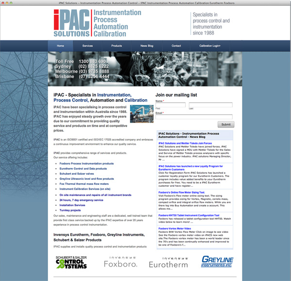 IPAC website design with easy to use CMS